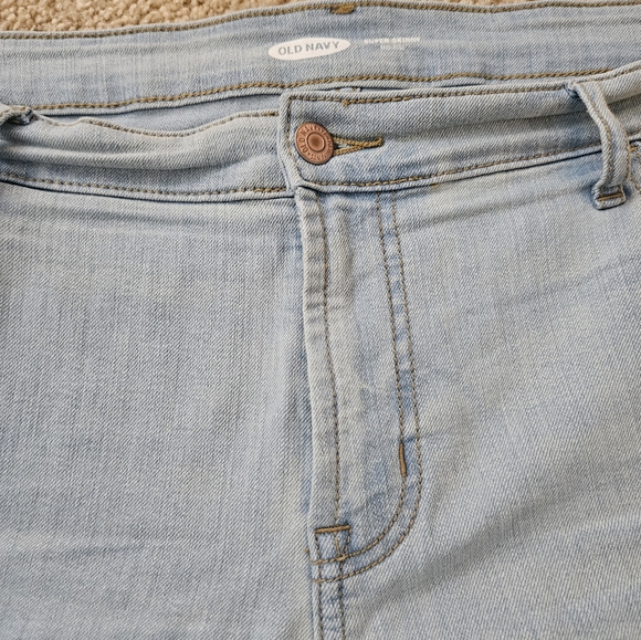Old Navy Super Skinny Mid Rise Light Blue Women's Jeans Size 16 - Picture 9 of 12